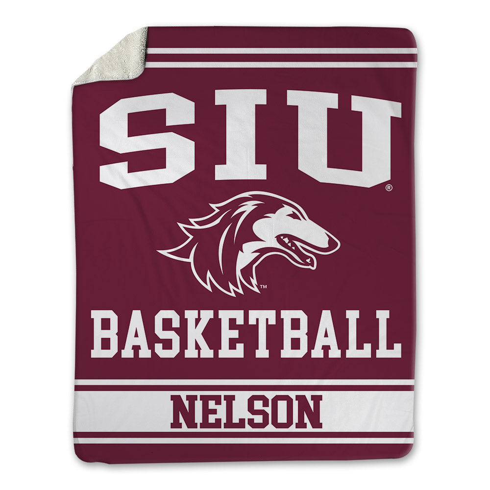 SIU Carbondale - NCAA Women's Basketball : Tkiyah Nelson - Blanket-0