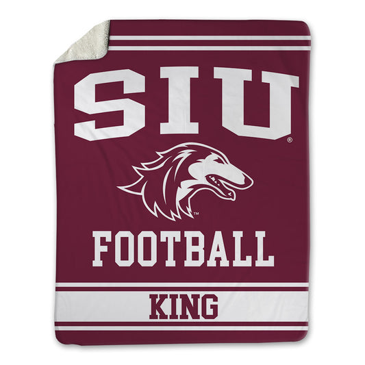 SIU Carbondale - NCAA Football : Brennan King - Blanket-0