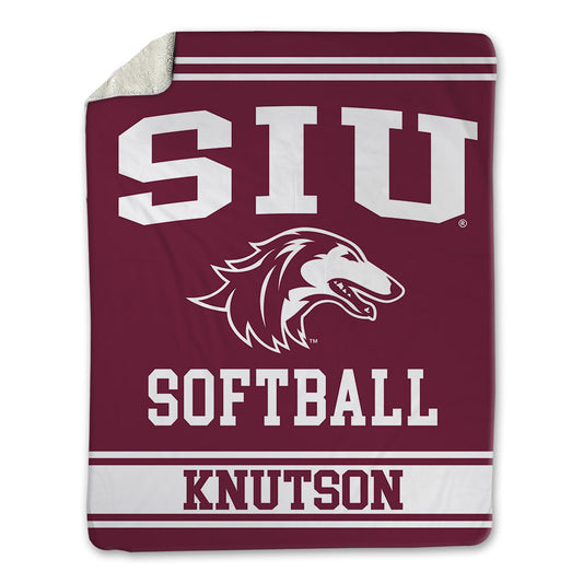 SIU Carbondale - NCAA Softball : Amanda Knutson - Blanket-0