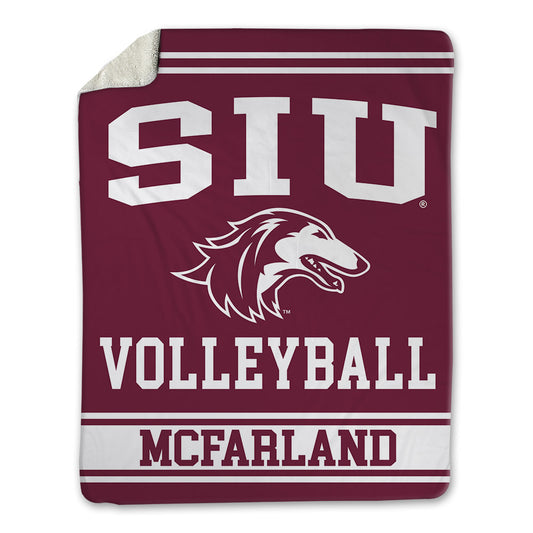 SIU Carbondale - NCAA Women's Volleyball : Ella McFarland - Blanket-0