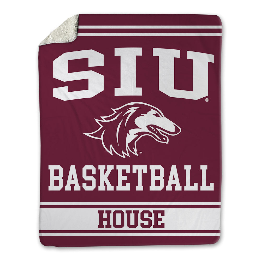 SIU Carbondale - NCAA Men's Basketball : Quelron House - Blanket-0