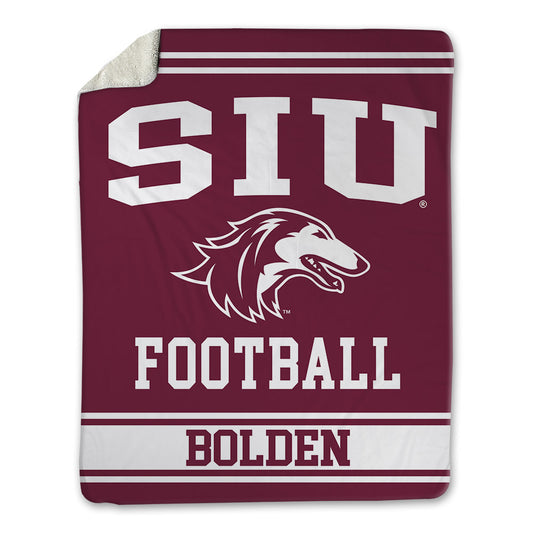 SIU Carbondale - NCAA Football : Joshua Bolden - Blanket-0