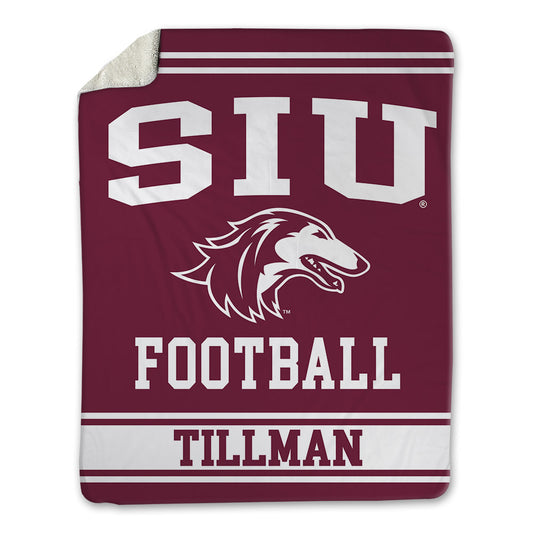 SIU Carbondale - NCAA Football : Joshua Tillman - Blanket-0