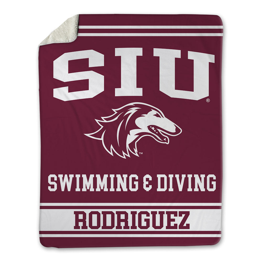 SIU Carbondale - NCAA Women's Swimming & Diving : Karen Rodriguez - Blanket-0