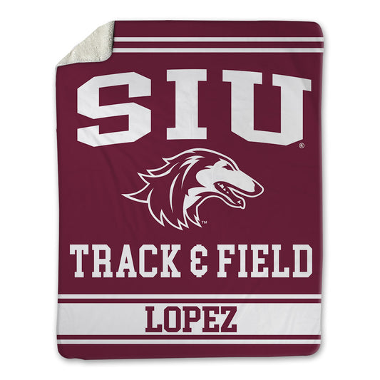 SIU Carbondale - NCAA Men's Track & Field : Jordan Lopez - Blanket-0