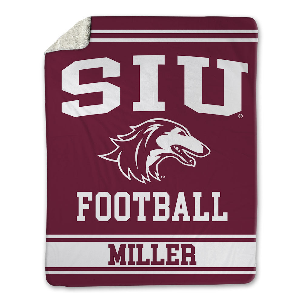 SIU Carbondale - NCAA Football : Camron Miller - Blanket-0