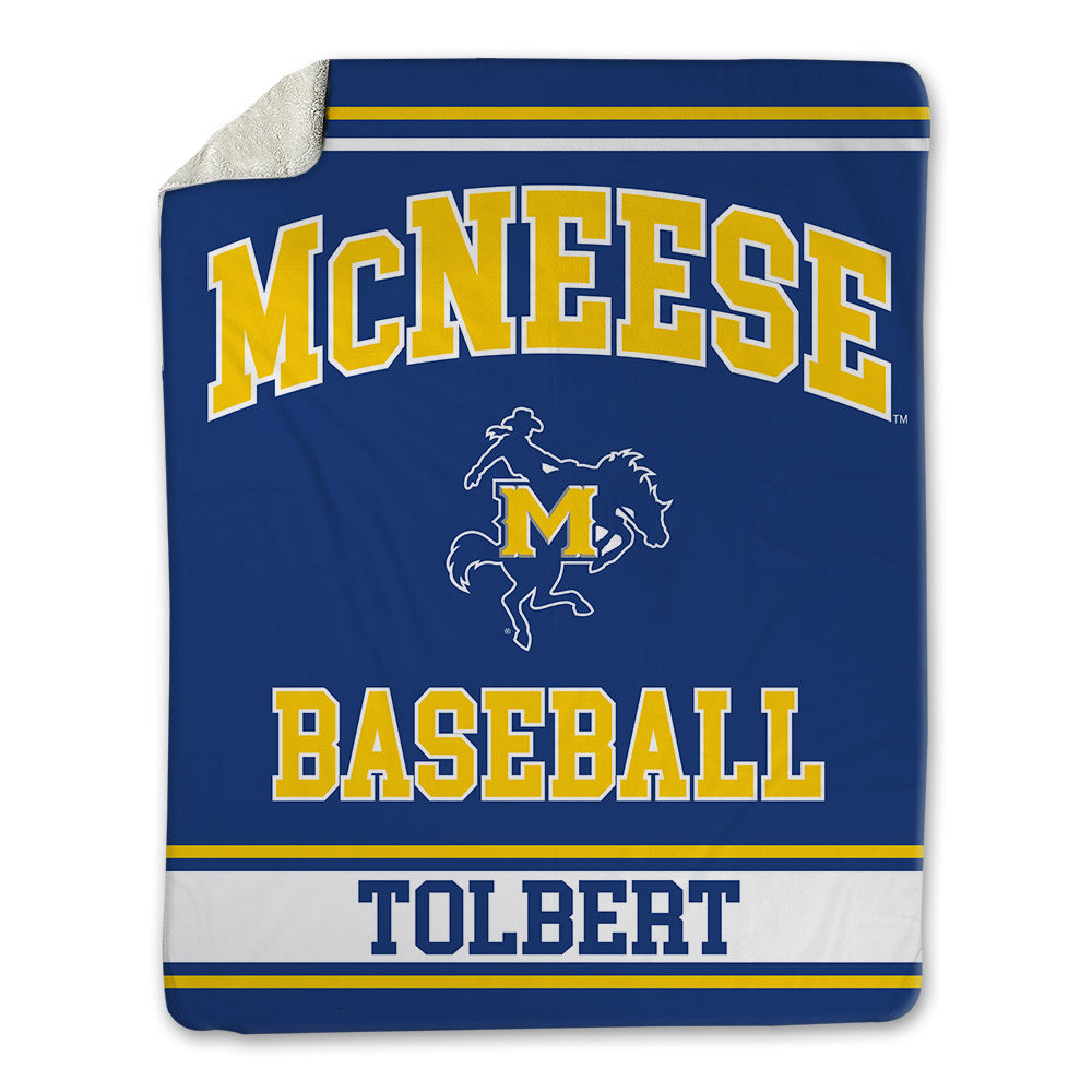 McNeese State - NCAA Baseball : Roman Tolbert - Blanket-0