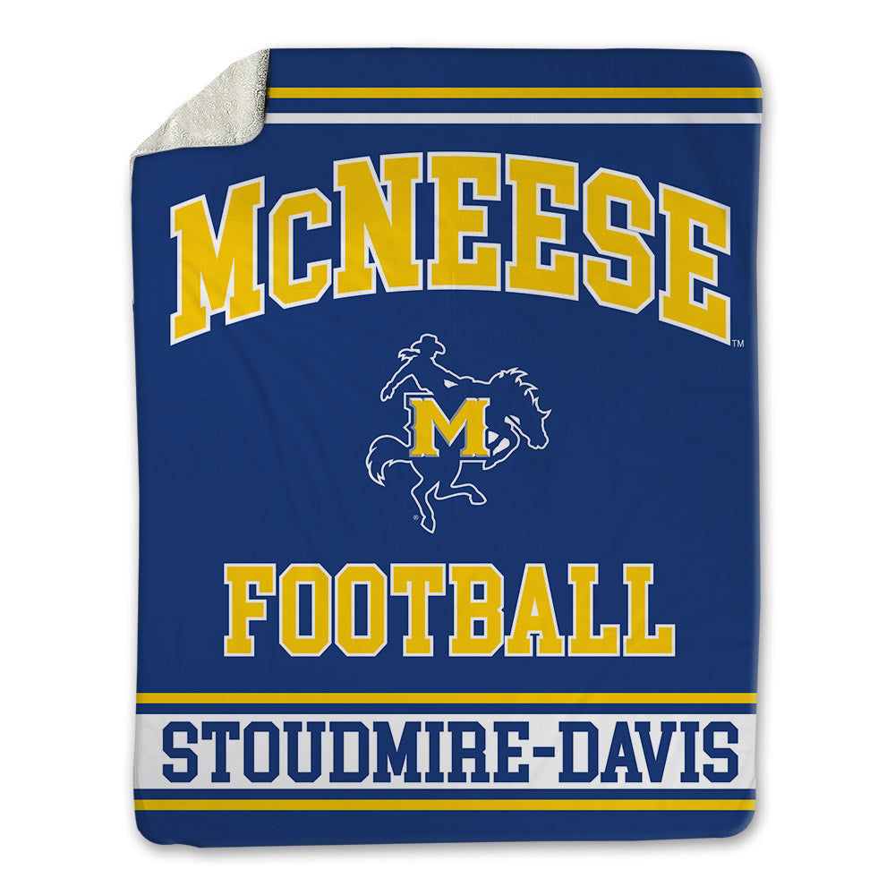 McNeese State - NCAA Football : Javon Stoudmire-Davis - Blanket-0
