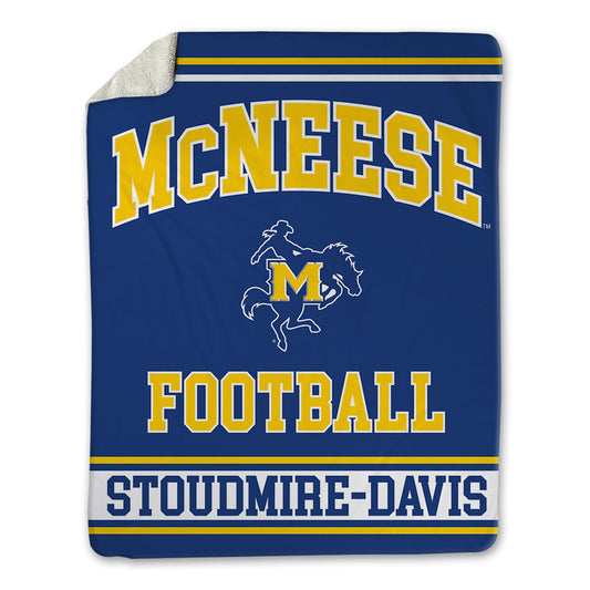 McNeese State - NCAA Football : Javon Stoudmire-Davis - Blanket-0
