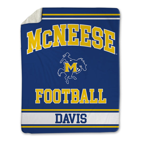 McNeese State - NCAA Football : Marquez Davis - Blanket-0
