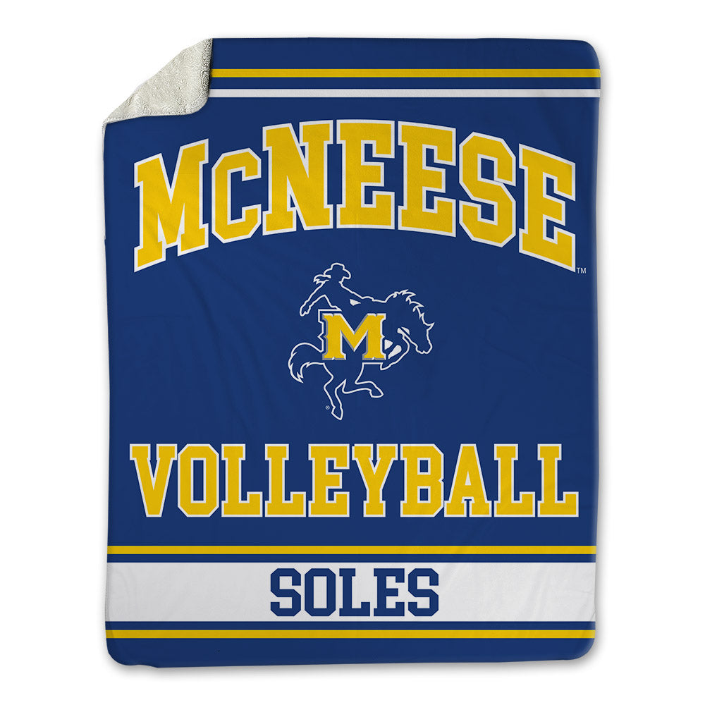 McNeese State - NCAA Women's Volleyball : Harmony Soles - Blanket-0