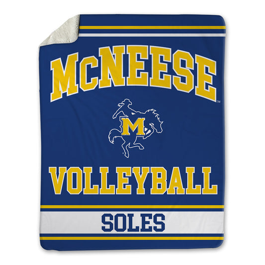McNeese State - NCAA Women's Volleyball : Harmony Soles - Blanket-0