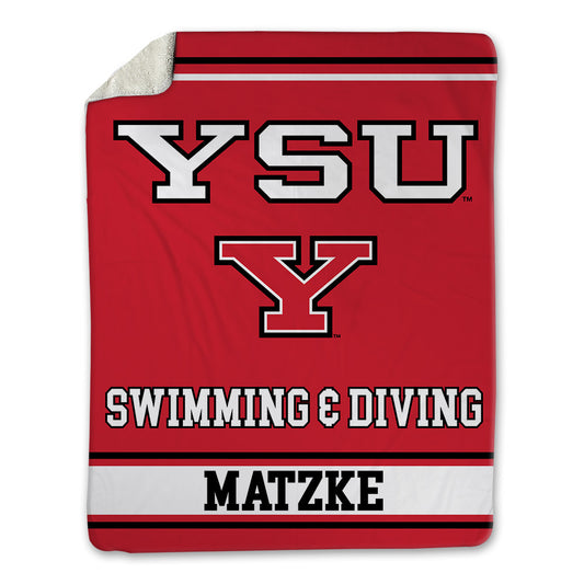 Youngstown State - NCAA Women's Swimming & Diving : Amelia Matzke - Blanket-0