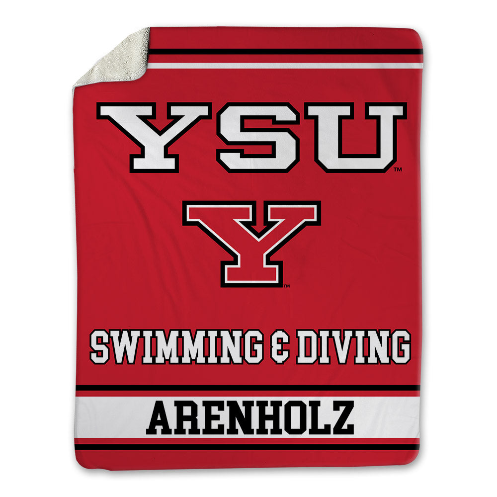 Youngstown State - NCAA Men's Swimming & Diving : Jaxon Arenholz - Blanket-0