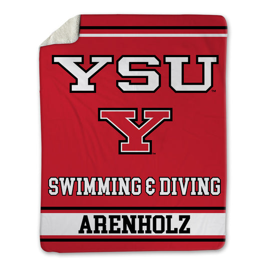 Youngstown State - NCAA Men's Swimming & Diving : Jaxon Arenholz - Blanket-0