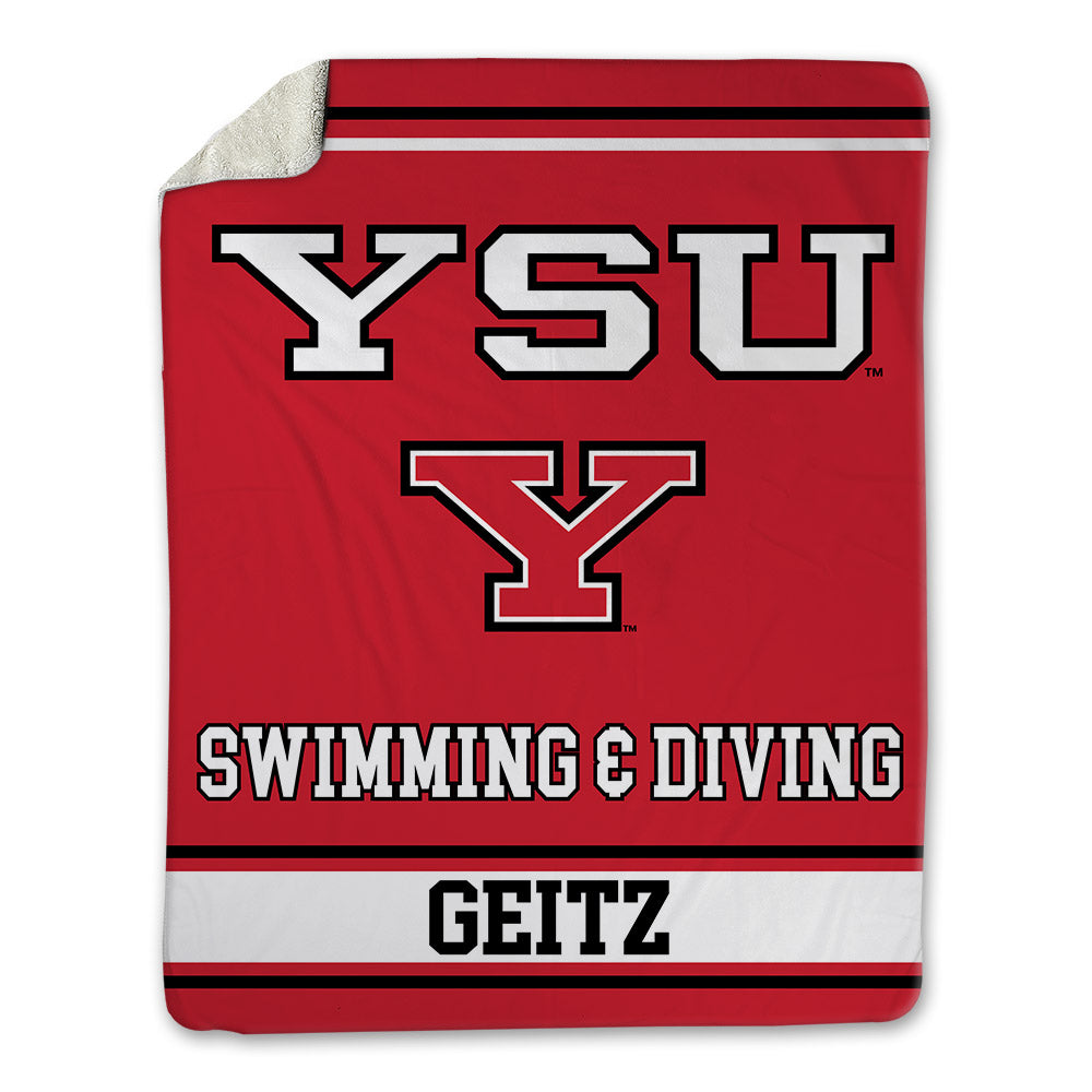 Youngstown State - NCAA Men's Swimming & Diving : Henry Geitz - Blanket-0