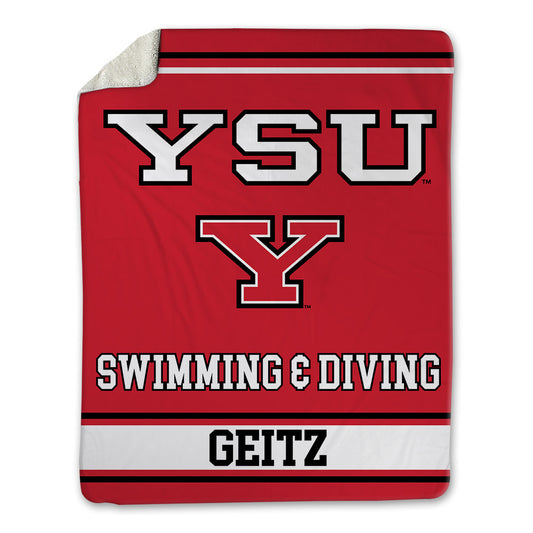 Youngstown State - NCAA Men's Swimming & Diving : Henry Geitz - Blanket-0