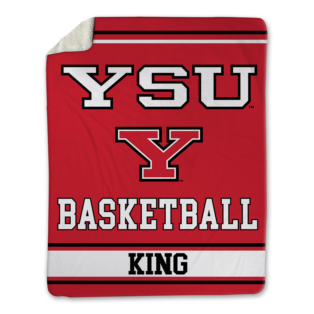 Youngstown State - NCAA Men's Basketball : Drew King - Blanket-0
