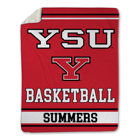 Youngstown State - NCAA Men's Basketball : Elijah Summers - Blanket-0