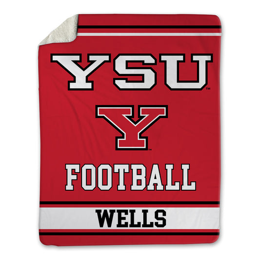 Youngstown State - NCAA Football : Michael Wells - Blanket-0