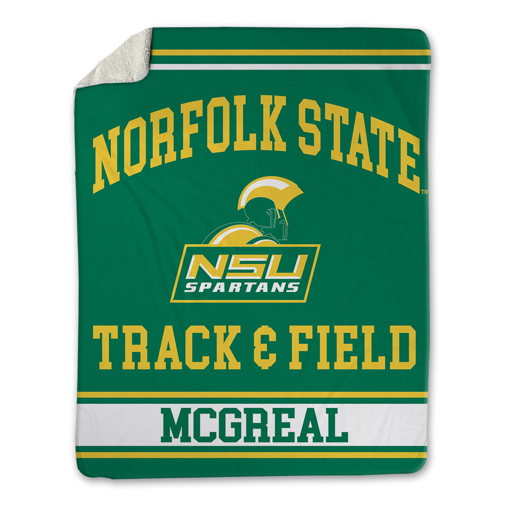 Norfolk State - NCAA Men's Track & Field : Xavier Mcgreal - Blanket-0