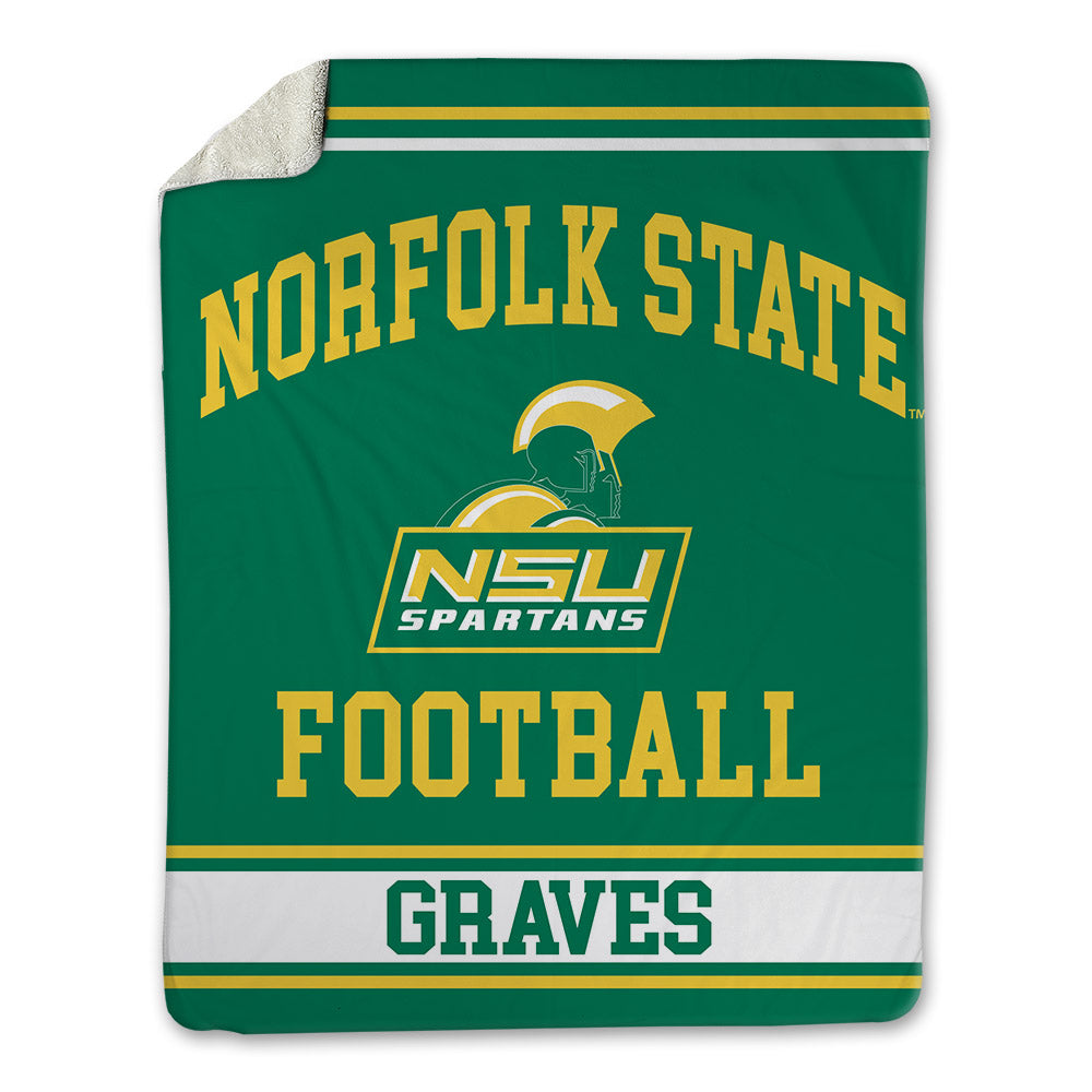 Norfolk State - NCAA Football : Jaylen Graves - Blanket-0