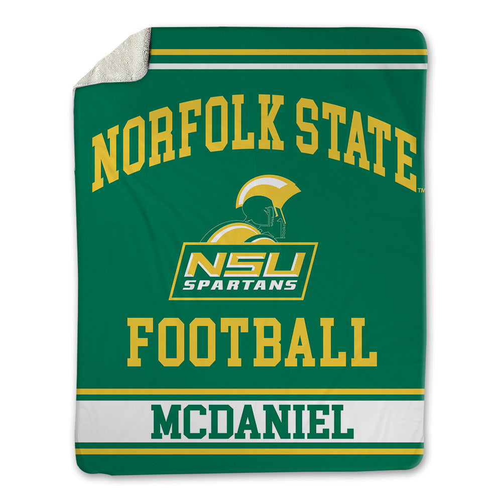 Norfolk State - NCAA Football : Aaron McDaniel - Blanket-0