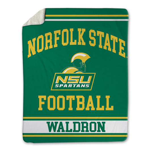 Norfolk State - NCAA Football : Javier Waldron - Blanket-0