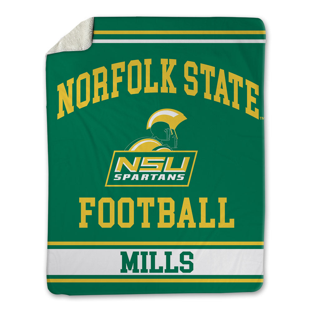 Norfolk State - NCAA Football : Edward Mills - Blanket-0