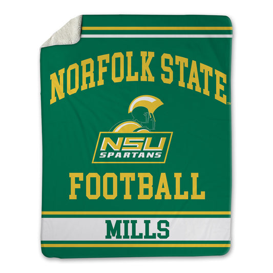 Norfolk State - NCAA Football : Edward Mills - Blanket-0
