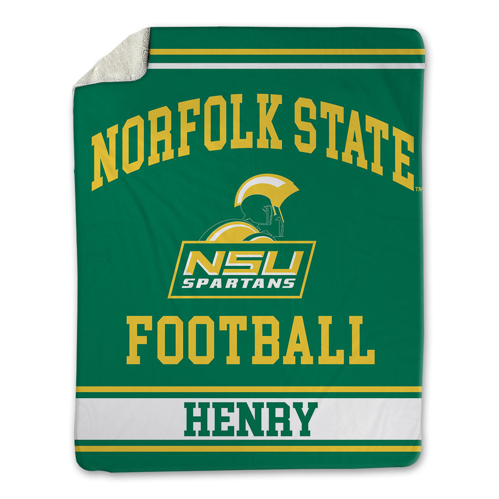 Norfolk State - NCAA Football : Christian Henry - Blanket-0
