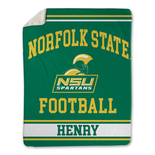 Norfolk State - NCAA Football : Christian Henry - Blanket-0