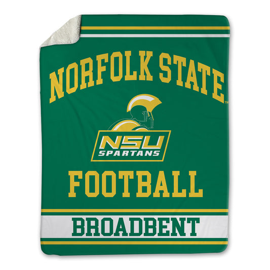 Norfolk State - NCAA Football : Kaleb Broadbent - Blanket-0