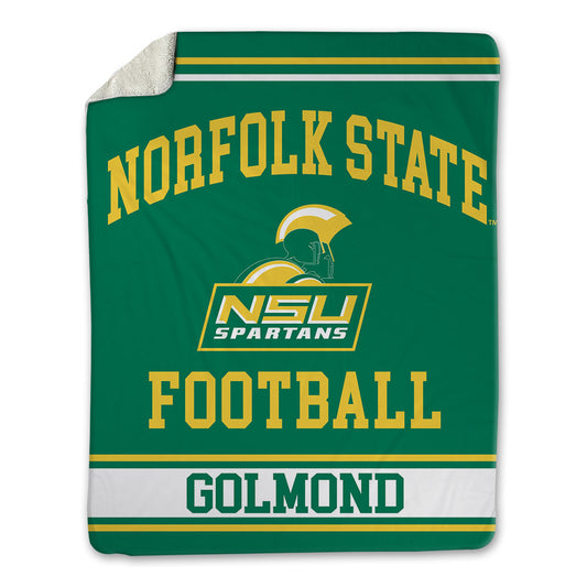 Norfolk State - NCAA Football : DaJean Golmond - Blanket-0