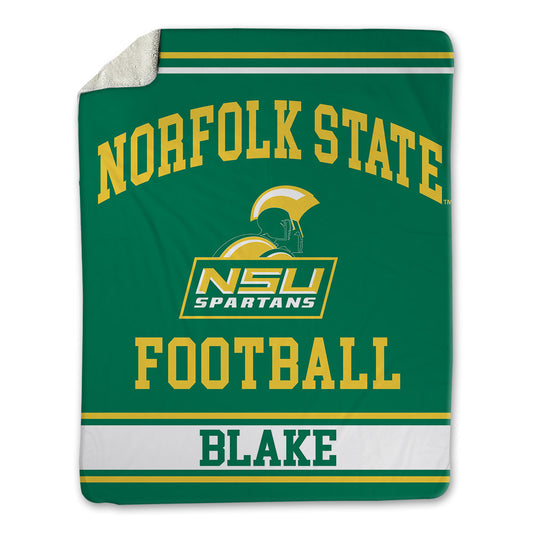 Norfolk State - NCAA Football : BJ Blake - Blanket-0