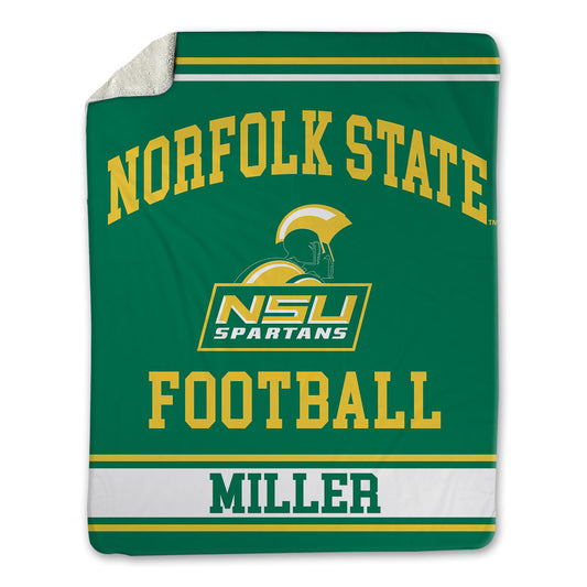 Norfolk State - NCAA Football : Tyson Miller - Blanket-0