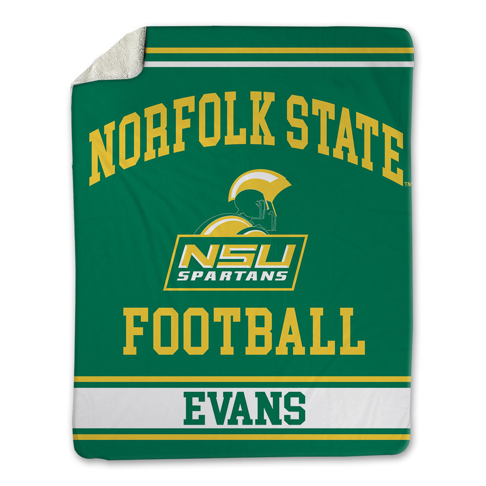 Norfolk State - NCAA Football : Aaron Evans - Blanket-0
