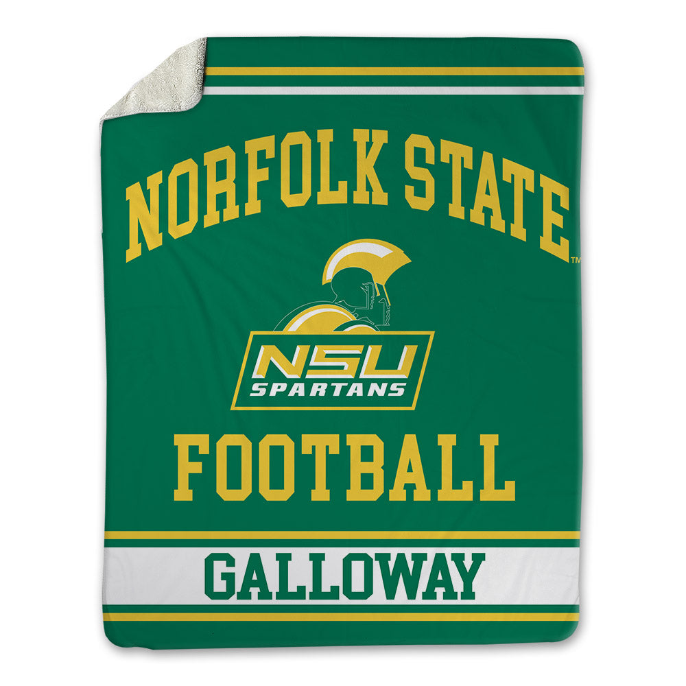 Norfolk State - NCAA Football : Jason Galloway - Blanket-0
