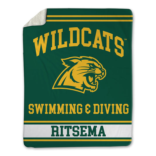 Northern Michigan - NCAA Men's Swimming & Diving : Sebastian Ritsema - Blanket-0