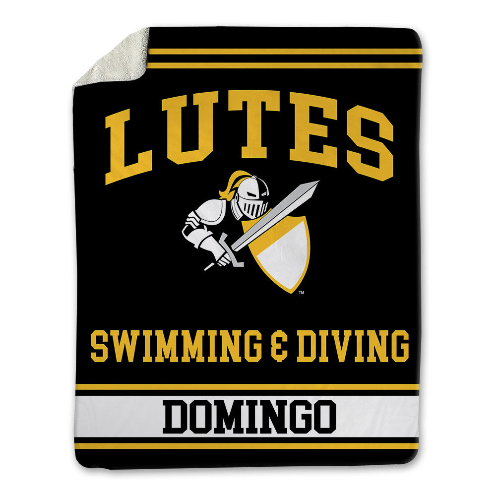 PLU - NCAA Men's Swimming & Diving : Vyron Domingo - Blanket-0