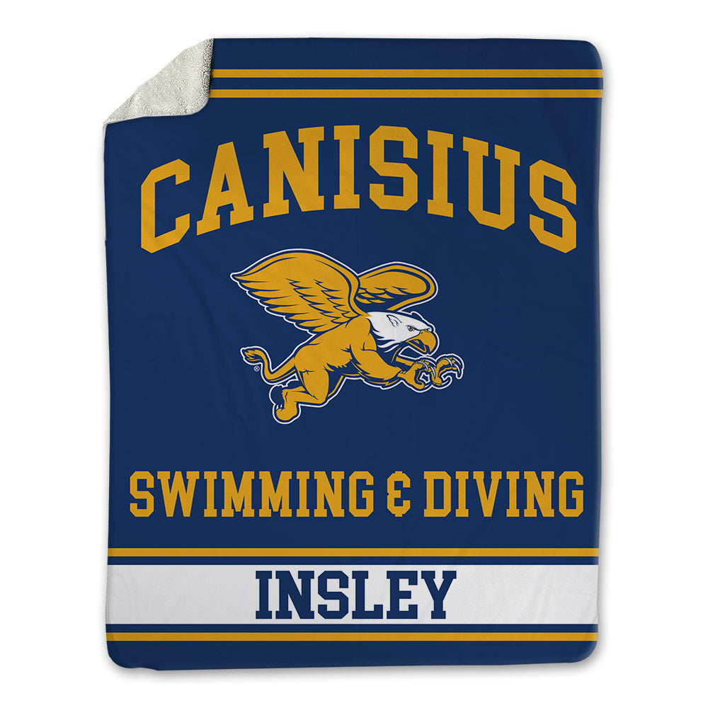 Canisius - NCAA Men's Swimming & Diving : Rhys Insley - Blanket-0