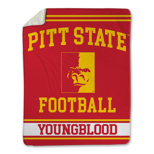 Pitt State - NCAA Football : Malachi Youngblood - Blanket-0