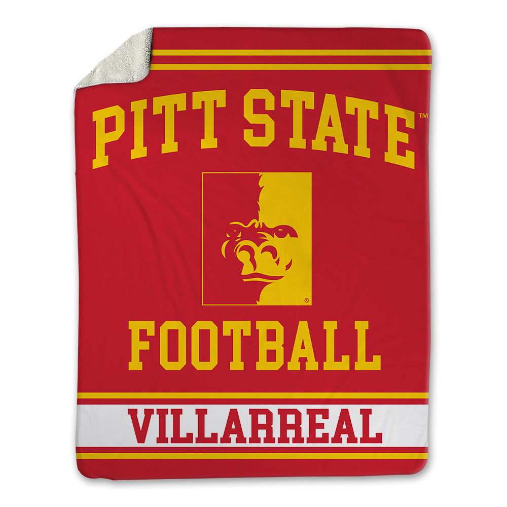 Pitt State - NCAA Football : Ethan Villarreal - Blanket-0