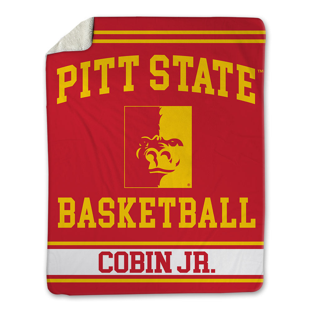 Pitt State - NCAA Men's Basketball : David Cobin Jr. - Blanket-0