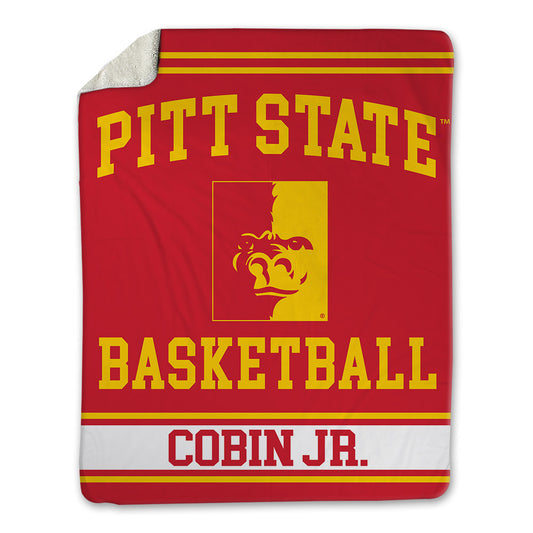 Pitt State - NCAA Men's Basketball : David Cobin Jr. - Blanket-0