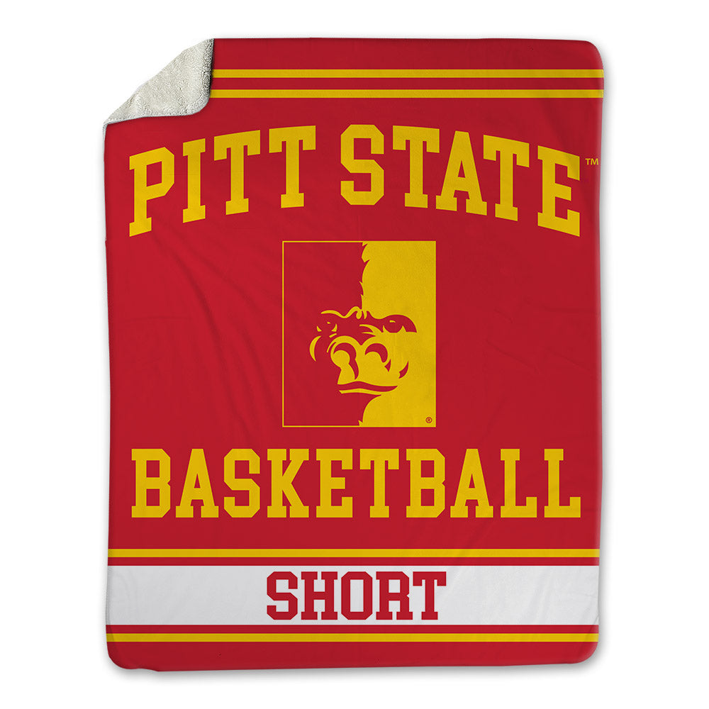 Pitt State - NCAA Men's Basketball : Landon Short - Blanket-0