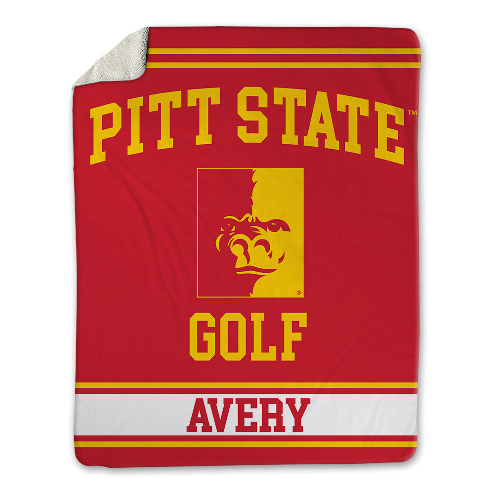 Pitt State - NCAA Men's Golf : Zade Avery - Blanket-0