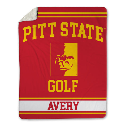 Pitt State - NCAA Men's Golf : Zade Avery - Blanket-0