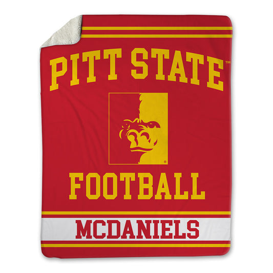 Pitt State - NCAA Football : Tae Shon McDaniels - Blanket-0