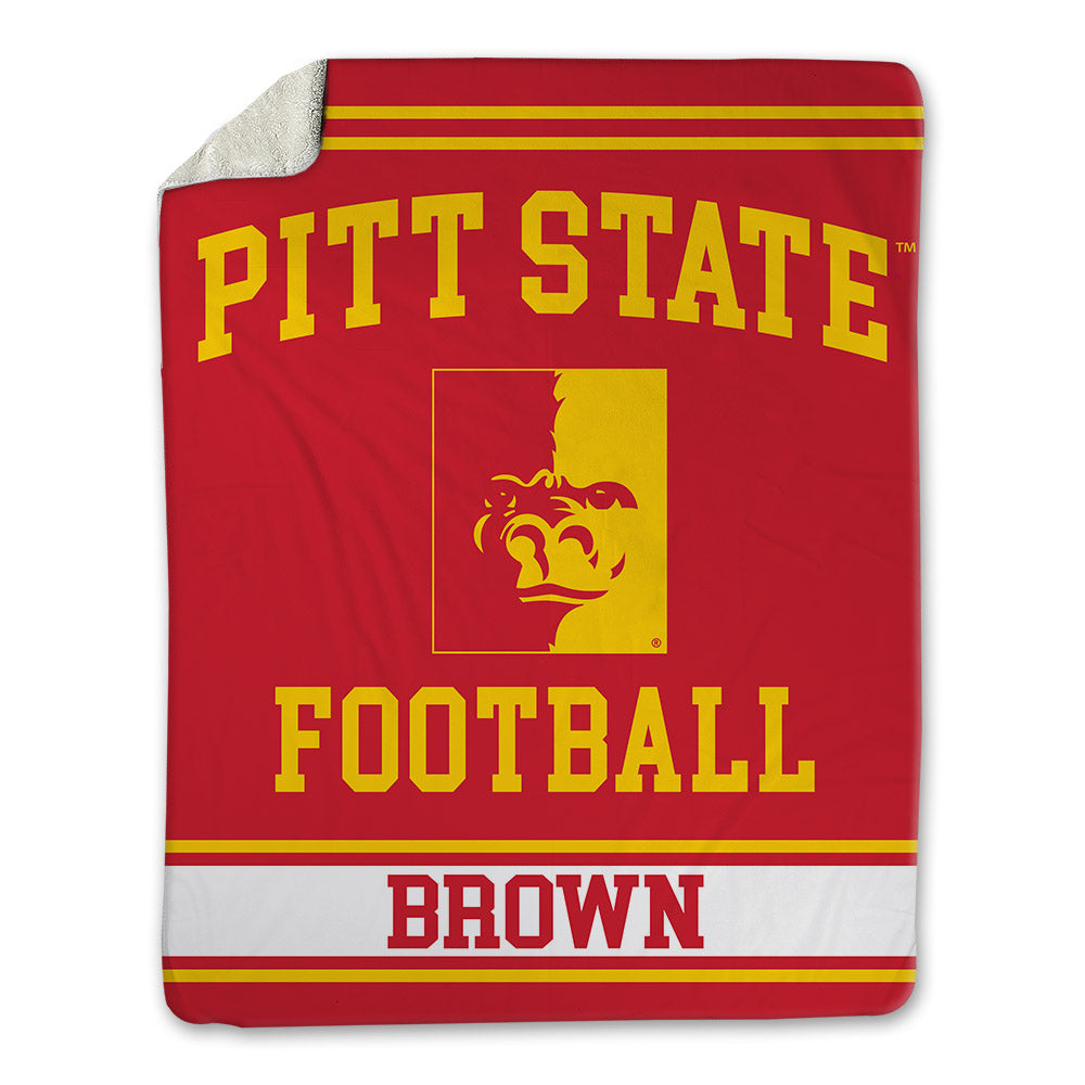 Pitt State - NCAA Football : Tristan Brown - Blanket-0